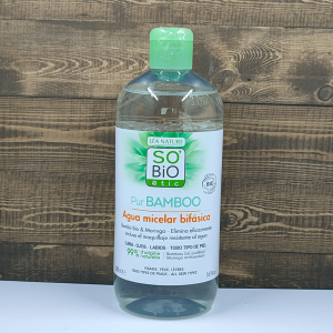 Agua micelar bifásica pur bamboo 500ml So' Bio Etic