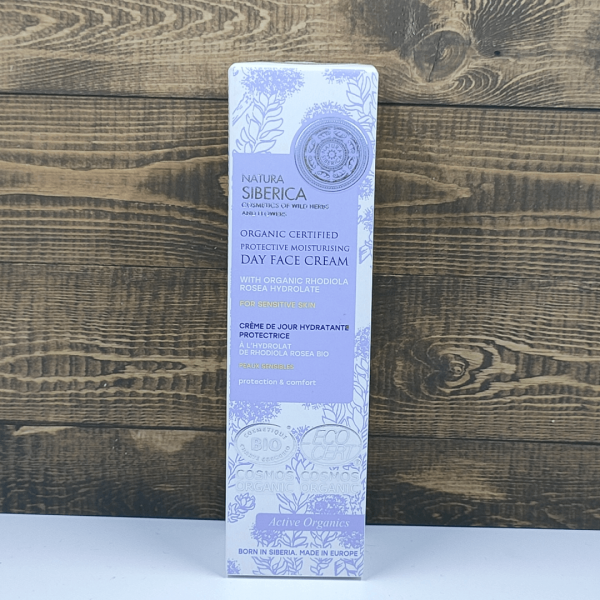 Crema día facial hidratante protectora piel sensible Natura Siberica