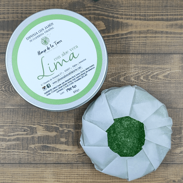 Esponja-jabón lima con aloe vera 100g Alonso de la Torre