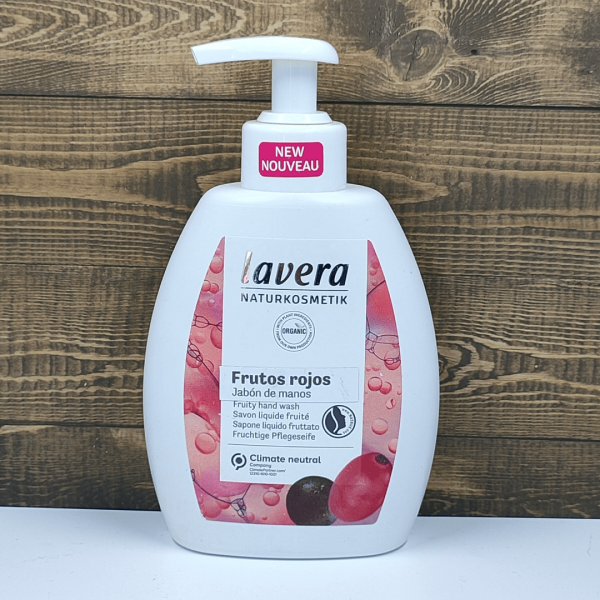 Jabón de manos frutos rojos 250ml Lavera