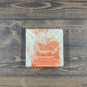 Jabón natural aromático mandarina y lima Taller Madreselva